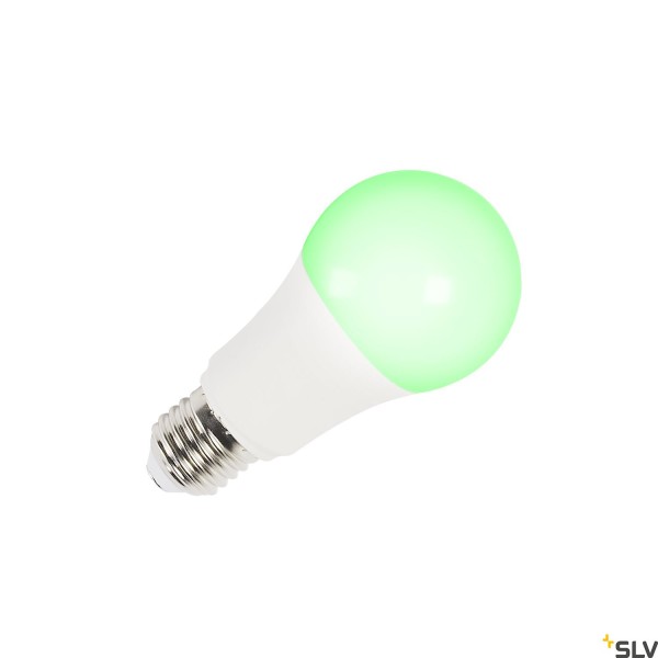 SLV 1005318 RGBW Smart, Leuchtmittel, weiß, E27, LED, 9W, 800lm, 230°