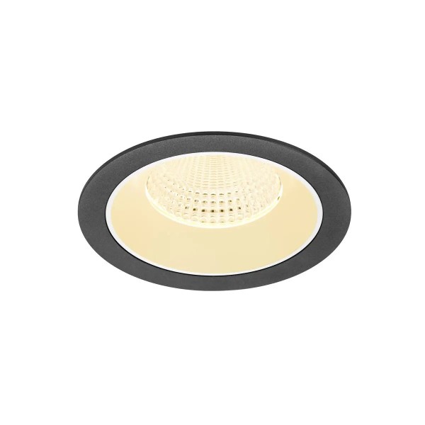 SLV 1009943 Numinos XL, LED-Einbauspot, 24W, 3000K, 3600lm, 55°, in schwarz/weiß