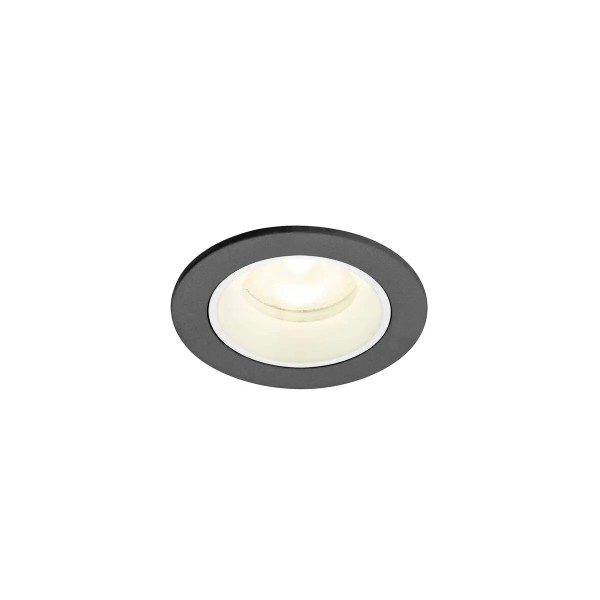 SLV 1009314 Numinos XS, LED-Einbauspot, 6.9W, 4000K, 1000lm, 55°, in schwarz/weiß