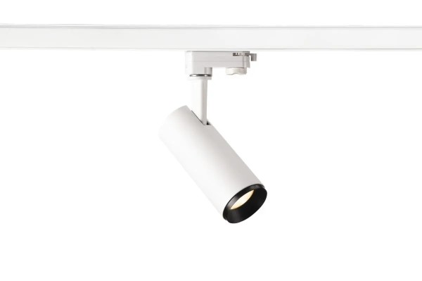 SLV 1004086 Numinos S, 3-Phasen LED-Strahler, dimmbar, 8W, 3000K, 1050lm, 24°, in weiß/schwarz