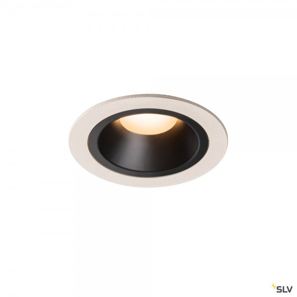 SLV 1003856 Numinos M, Deckeneinbauleuchte, weiß/schwarz, LED, 17,55W, 2700K, 1460lm, 40°