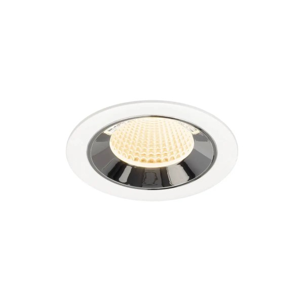 SLV 1009609 Numinos M, LED-Einbauspot, 12W, 2700K, 1700lm, 40°, in weiß/chrom
