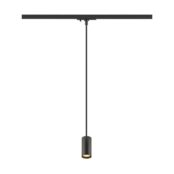 SLV 1011727 Enola 2.0 S, 1-Phasen Pendelleuchte Zylindrisch, GU10 MINI, in Schwarz
