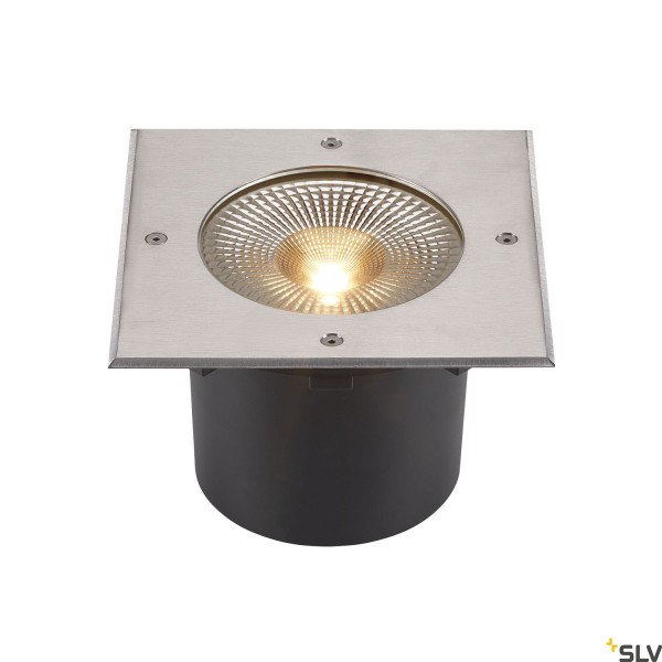 SLV 1006105 Rocci 200, Bodeneinbaustrahler außen, Edelstahl, IP67, LED, 16W, 3000K, 1530lm