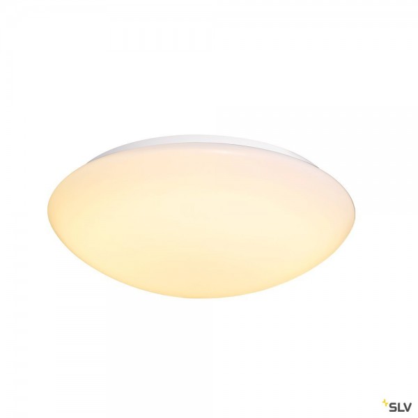 SLV 1002022 Lipsy 50 Dome, Wand- und Deckenleuchte, weiß, IP44, LED, 21W, 3000K/4000K, 2400lm