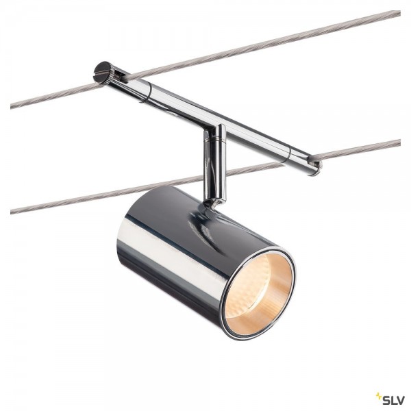 SLV 1002696 Noblo, Seilsystem, Strahler, chrom, LED, 8,5W, 2700K, 450lm