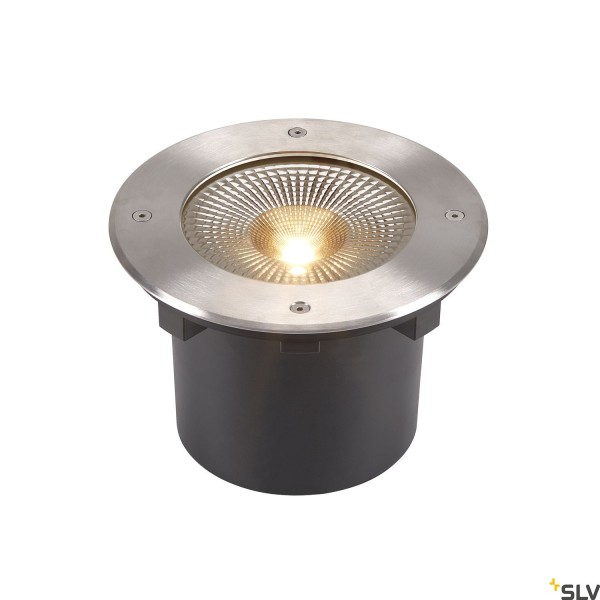 SLV 1006104 Rocci 200, Bodeneinbaustrahler außen, Edelstahl, IP67, LED, 16W, 3000K, 1530lm