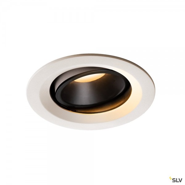 SLV 1003565 Numinos Move M, Deckeneinbauleuchte, weiß/schwarz, LED, 17,55W, 2700K, 1460lm, 20°