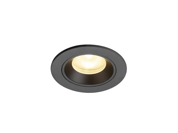 SLV 1009295 Numinos XS, LED-Einbauspot, 6.9W, 3000K, 950lm, 55°, in schwarz