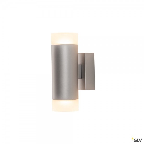 SLV 1002932 Astina, Wandleuchte, grau, up&down, QPAR51, GU10, max.2x10W