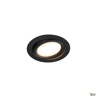 SLV 1004668 Oculus Move, Deckeneinbauleuchte, schwarz, Dim to Warm C, LED, 10,5W, 2000-3000K, 780lm SLV 1004668 Oculus Move, Deckeneinbauleuchte, schwarz, Dim to Warm C, LED, 10,5W, 2000-3000K, 780lm