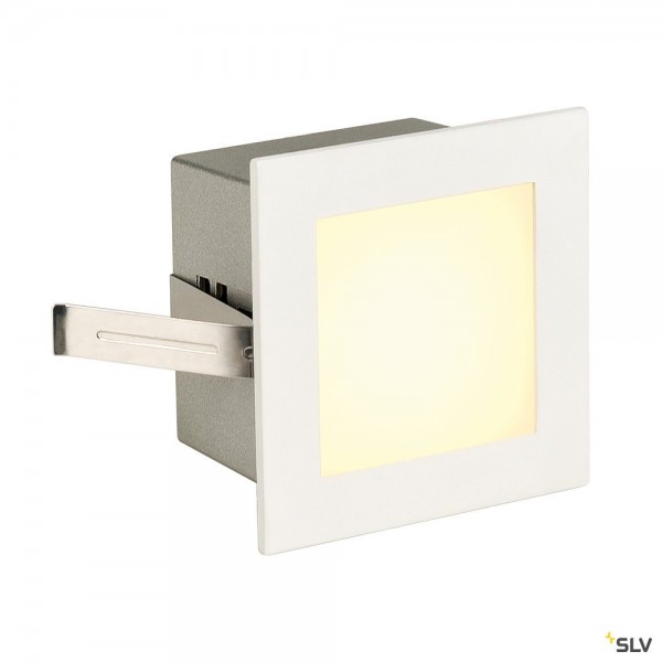 SLV 113262 Frame Basic, Wand- und Deckeneinbauleuchte, weiß matt, LED, 1W, 3000K, 40lm