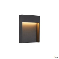SLV 1002952 Flatt, Wandleuchte, anthrazit, IP65, LED, 14W, 3000K/4000K, 460lm SLV 1002952 Flatt, Wandleuchte, anthrazit, IP65, LED, 14W, 3000K/4000K, 460lm