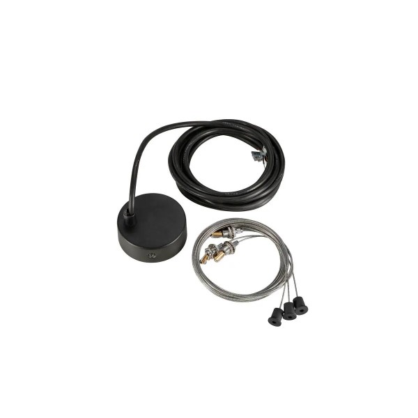SLV 1011783 Abhängeset in Schwarz 300cm, parallel, für Medo 2