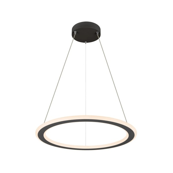 SLV 1007855 One Flat 60, LED-Hängelampe In & Out, DIM, 23W, CCT 27/3K, in schwarz matt