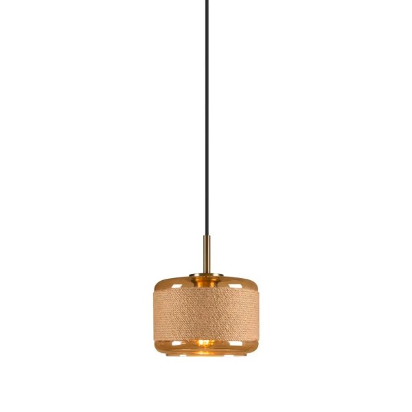 SLV 1007597 Pantilo Rope 19, Designer Hängelampe, aus Glas, E27, amber gold