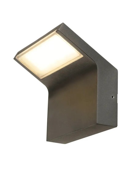 SLV 1008721 Ordi II, LED-Wandleuchte eckig IP65, DIM, 9.5W, CCT 22/3K, in schwarz