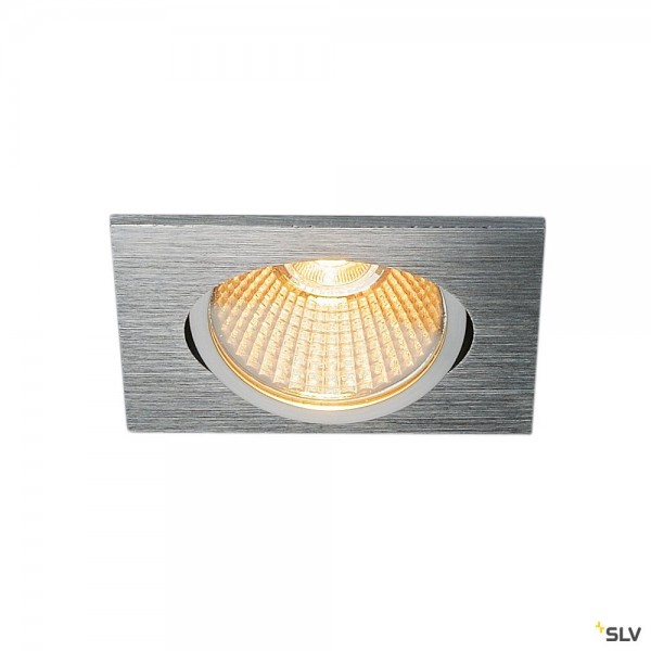 SLV 1003070 New Tria 68, Deckeneinbauleuchte, aluminium, dimmbar L, LED, 11W, 2700K, 800lm