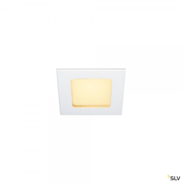 SLV 112721 Frame Basic, Wand- und Deckeneinbauleuchte, weiß matt, LED, 8,6W, 3000K, 445lm