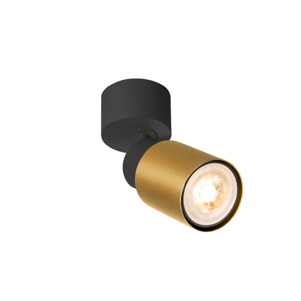 SLV 1008285 Puri 2.0 Tube, Strahler, GU10, in schwarz/gold