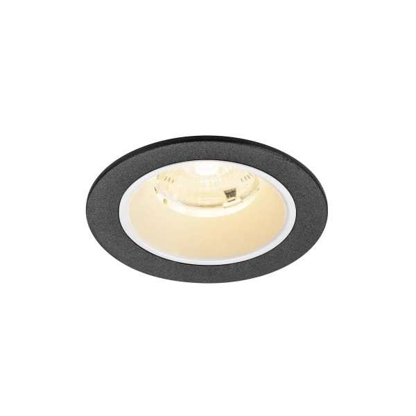 SLV 1009458 Numinos S, LED-Einbauspot, 6.7W, 3000K, 1050lm, 55°, in schwarz/weiß