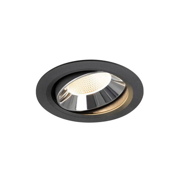 SLV 1009974 Numinos Move XL, LED-Einbaustrahler, 24W, 2700K, 3500lm, 20°, in schwarz/chrom