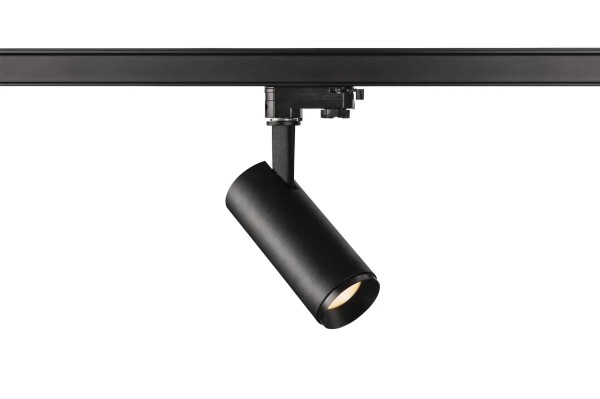 SLV 1004076 Numinos S, 3-Phasen LED-Strahler, dimmbar, 8W, 2700K, 950lm, 60°, in schwarz