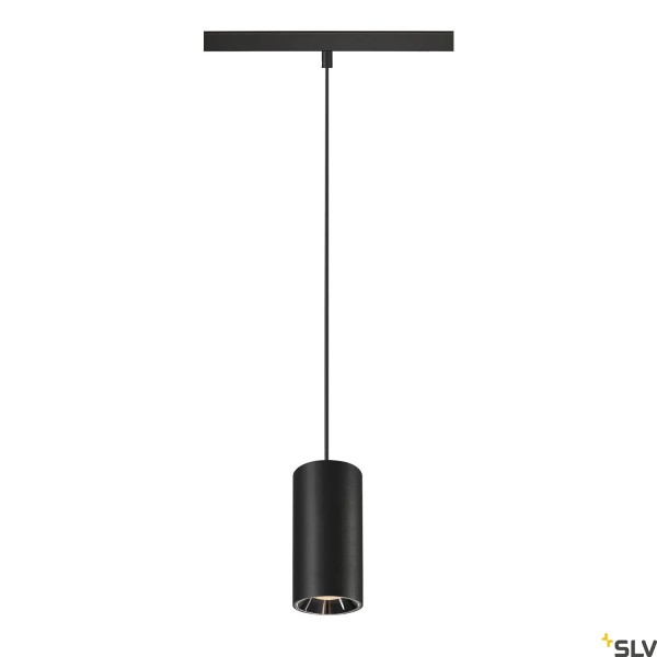 SLV 1006818 Numinos S, 48V Track, Pendelleuchte, schwarz/chrom, Dali, LED, 16W, 2700K, 1000lm, 40°