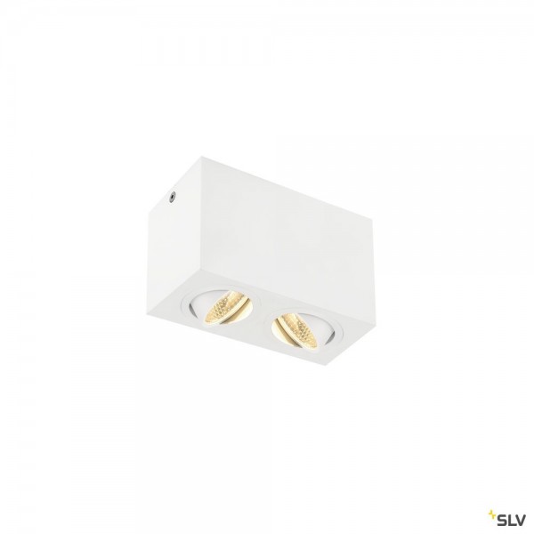 SLV 1002008 Triledo Double Square, Deckenleuchte, weiß, LED, 16W, 3000K, 1100lm