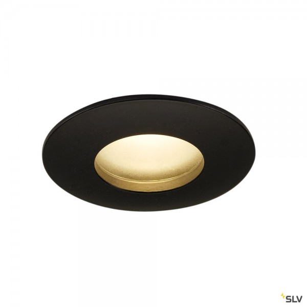 SLV 114460 Out 65, Deckeneinbauleuchte, schwarz, IP65, dimmbar C+L, LED, 12W, 3000K, 510lm