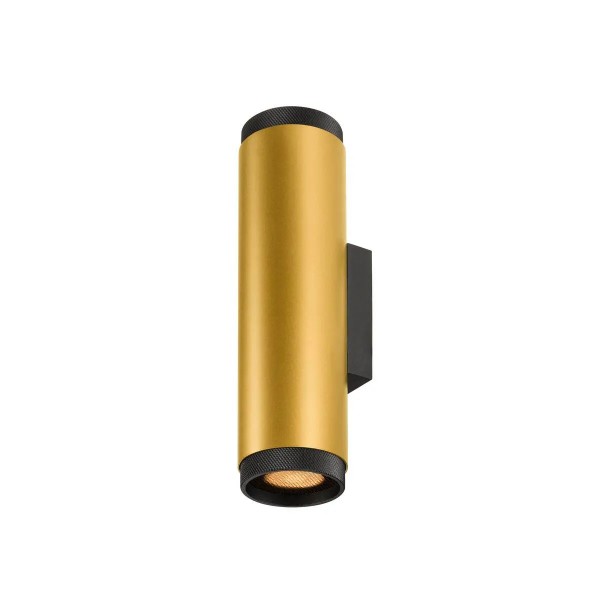 SLV 1011884 Grip! L, Up & Down Wandleuchte mit Dekoring, GU10, in Gold/Schwarz