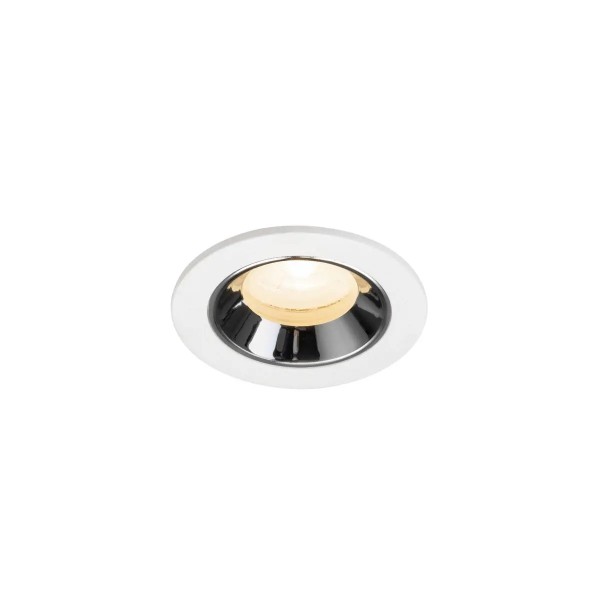 SLV 1009282 Numinos XS, LED-Einbauspot, 6.9W, 2700K, 900lm, 20°, in weiß/chrom