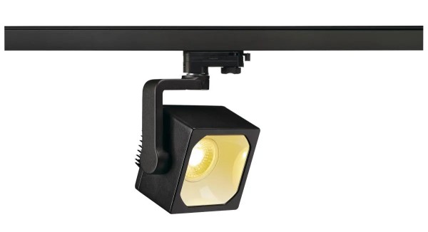 SLV 152750 Euro Cube, 3 Phasen Strahler, schwarz, LED, 26W, 3000K, 2470lm, 60°
