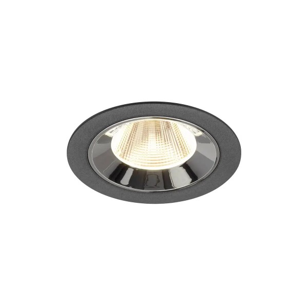 SLV 1009615 Numinos M, LED-Einbauspot, 12W, 3000K, 1800lm, 20°, in schwarz/chrom