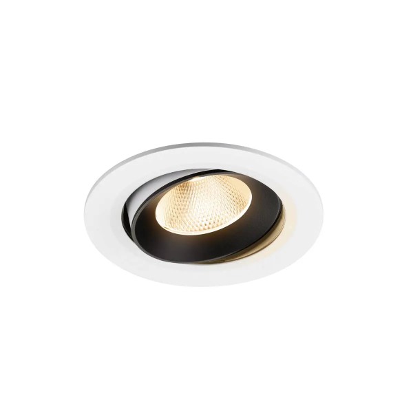 SLV 1009819 Numinos Move L, LED-Einbaustrahler, 17W, 2700K, 2400lm, 20°, in weiß/schwarz