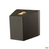 SLV 229665 Out-Beam, Wandleuchte, anthrazit, BeamUp & Flood down, IP44, LED, 18W, 3000K, 690lm SLV 229665 Out-Beam, Wandleuchte, anthrazit, BeamUp & Flood down, IP44, LED, 18W, 3000K, 690lm