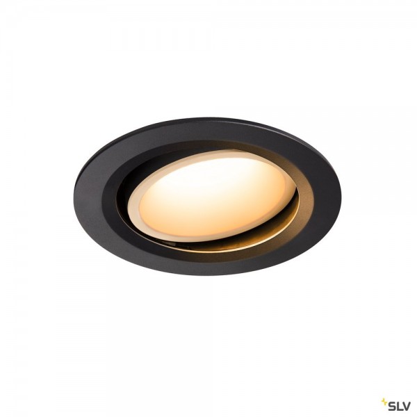 SLV 1003629 Numinos Move L, Deckeneinbauleuchte, schwarz/weiß, LED, 25,41W, 2700K, 2250lm, 40°