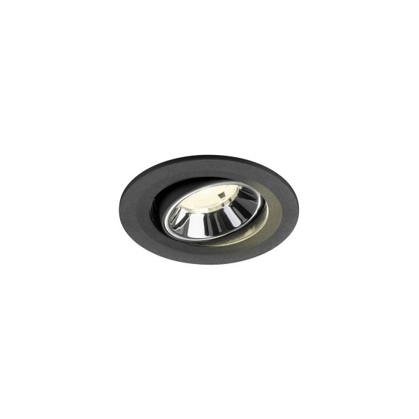 SLV 1009525 Numinos Move S, LED-Einbaustrahler, 6.7W, 4000K, 1050lm, 20°, in schwarz/chrom