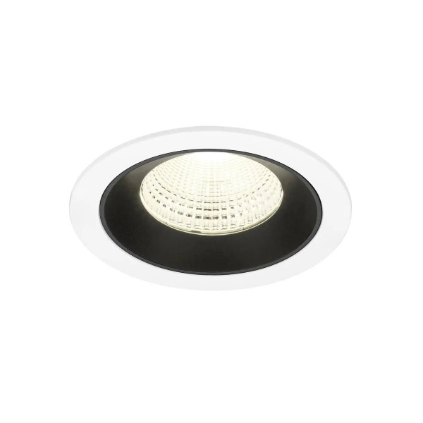 SLV 1009807 Numinos L, LED-Einbauspot, 17W, 4000K, 2700lm, 55°, in weiß/schwarz