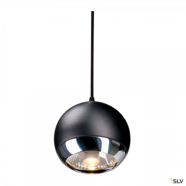 SLV 185590 Light Eye, Easytec II, Pendelleuchte, chrom/schwarz, QPAR111, GU10, max.75W