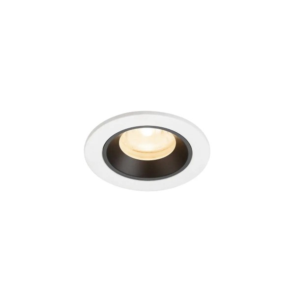 SLV 1009283 Numinos XS, LED-Einbauspot, 6.9W, 2700K, 900lm, 40°, in weiß/schwarz