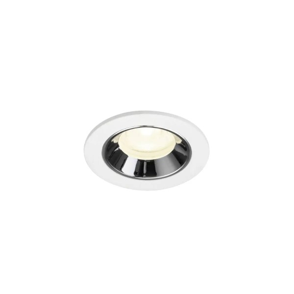 SLV 1009321 Numinos XS, LED-Einbauspot, 6.9W, 4000K, 1000lm, 40°, in weiß/chrom