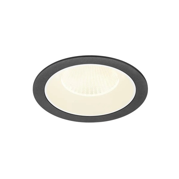 SLV 1009955 Numinos XL, LED-Einbauspot, 24W, 4000K, 3800lm, 20°, in schwarz/weiß