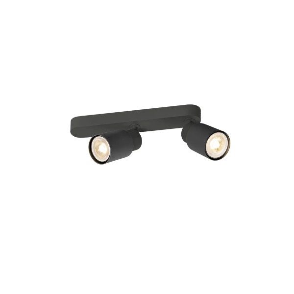 SLV 1008308 Puri 2.0 Tube, Strahler 2-flammig, asymmetrisch, GU10, in schwarz