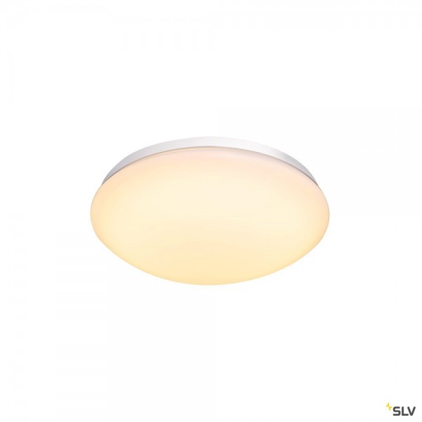 SLV 1002020 Lipsy 30 Dome, Wand- und Deckenleuchte, weiß, IP44, LED, 15W, 3000K/4000K, 1600lm