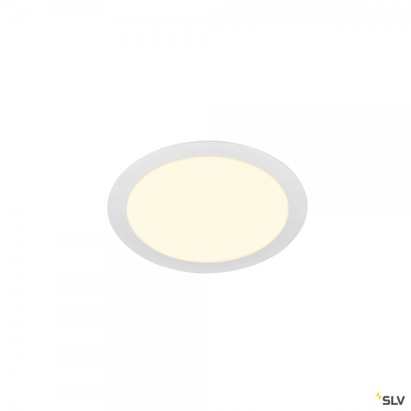 SLV 1003010 Senser 24, Deckeneinbauleuchte, weiß, LED, 12,5W, 3000K, 1200lm