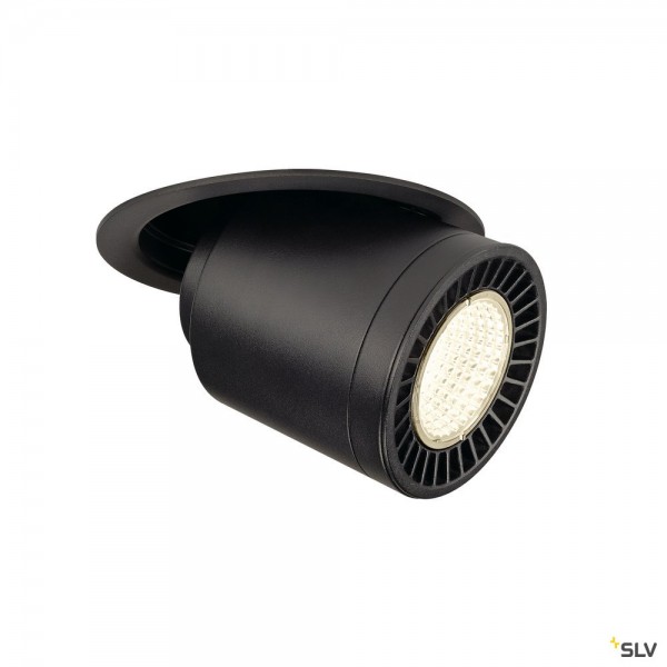 SLV 1003311 Supros Move, Deckeneinbauleuchte, schwarz, LED, 31W, 4000K, 2700lm