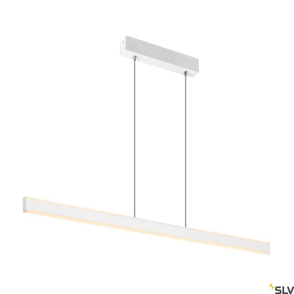 SLV 1006186 One Linear 100, Pendelleuchte, up&down, weiß, dimmbar, LED, 24W, 2700K/3000K, 1280lm