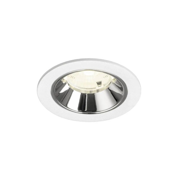 SLV 1009486 Numinos S, LED-Einbauspot, 6.7W, 4000K, 1050lm, 55°, in weiß/chrom