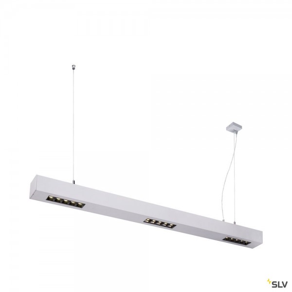 SLV 1000934 Q-Line, Pendelleuchte, silber, dimmbar C, LED, 45W, 4000K, 2300lm